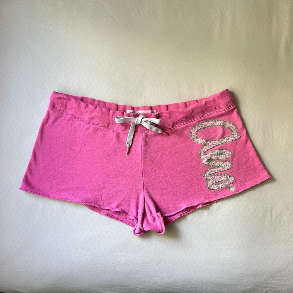 Aeropostale Pink Sequin Lounge Shorts